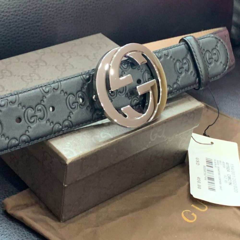 Gucci Mens Black Belt
